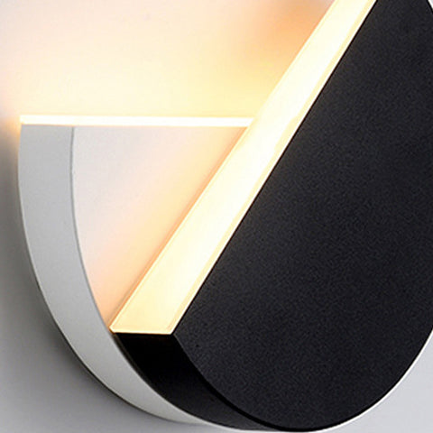 Rotatable Round Iron Acrylic LED Wall Sconce Lamp