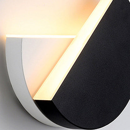 Rotatable Round Iron Acrylic LED Wall Sconce Lamp