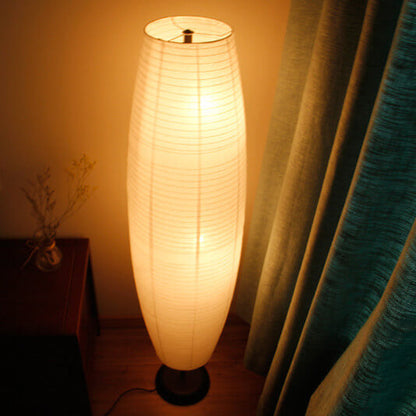 Nordic Minimalist Rice Paper Column 2-Light Floor Lamp