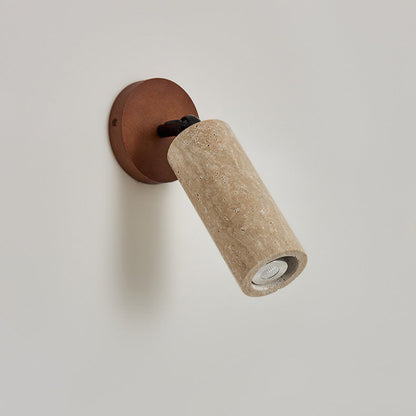 Japanese Cylindrical Spotlight 1-Light Wall Sconce Lamp