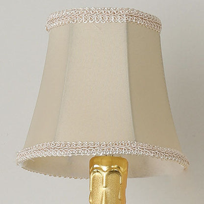 Candelabra Zinc Alloy Fabric 2-Light Wall Sconce Lamp