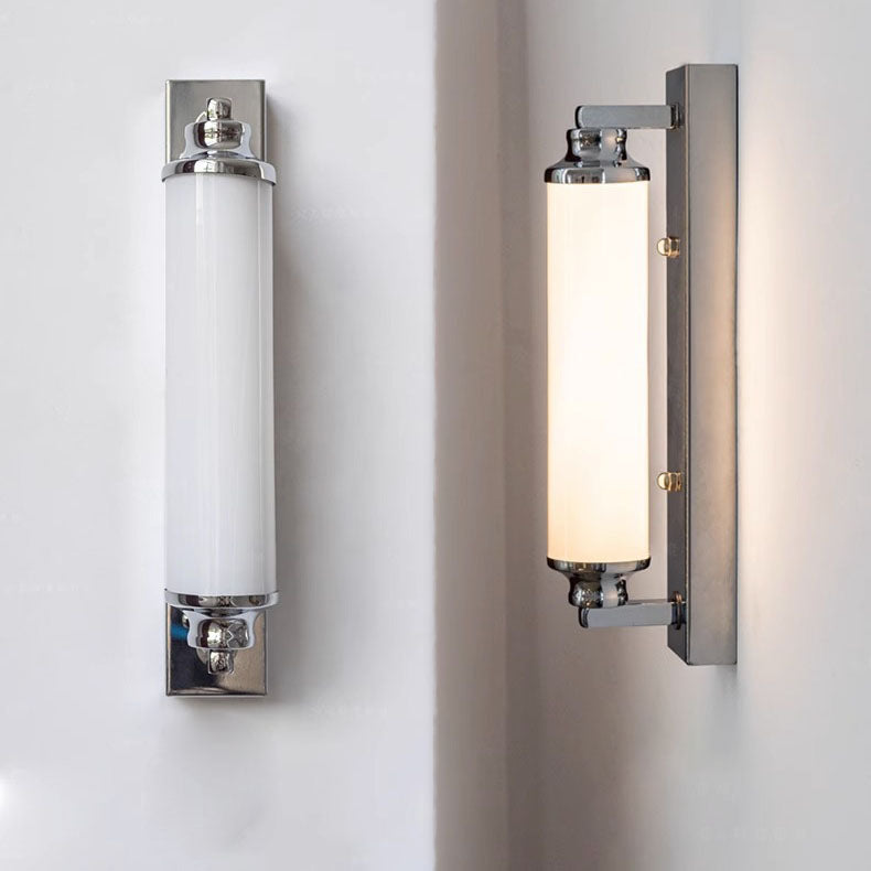 Minimalist Electroplated Iron Cylinder LED Wall Sconce Lamp