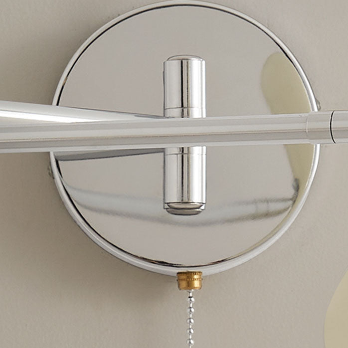 Retractable Swing Arm Iron 1-Light Wall Sconce Lamp