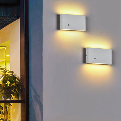 Human Rechargeable Magnetic LED Outdoor Wall Sconce Lamp