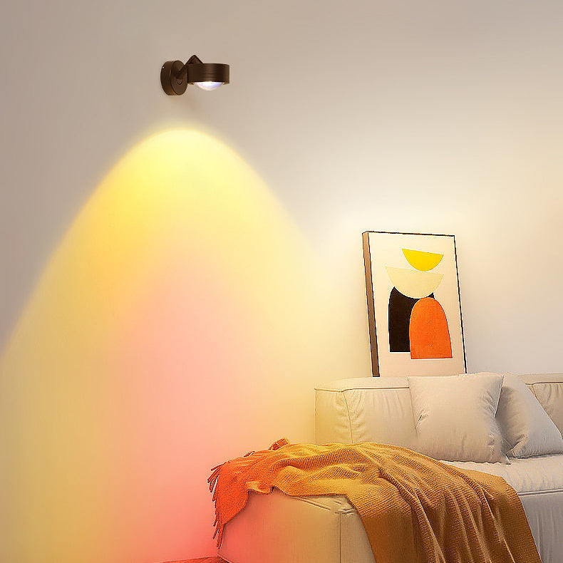 Simplicity Cylinder Aluminum 1-Light Wall Sconce Lamp