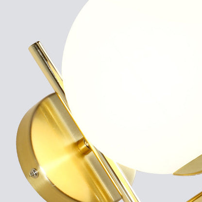 Nordic Metal Glass Ball 1-Light Wall Sconce Lamp