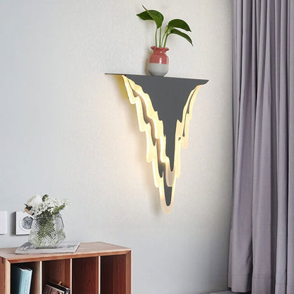 Iron Art Acrylic Irregular Shape Indoor Wall Sconce Lamp