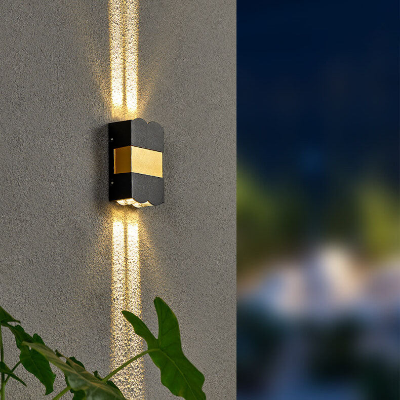 Rectangular Waterproof Outdoor Patio Wall Sconce Lamp