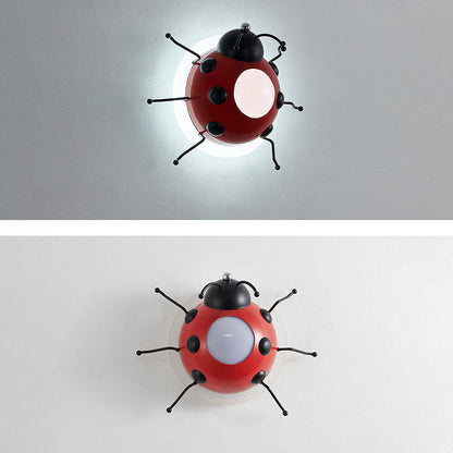 Creative Cartoon Beetle Acrylic LED Kids Wall Sconce Lamp