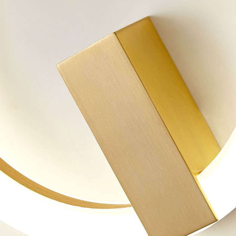 Minimalist Round Iron Aluminum PVC LED Wall Sconce Lamp