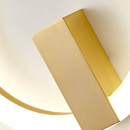 Minimalist Round Iron Aluminum PVC LED Wall Sconce Lamp