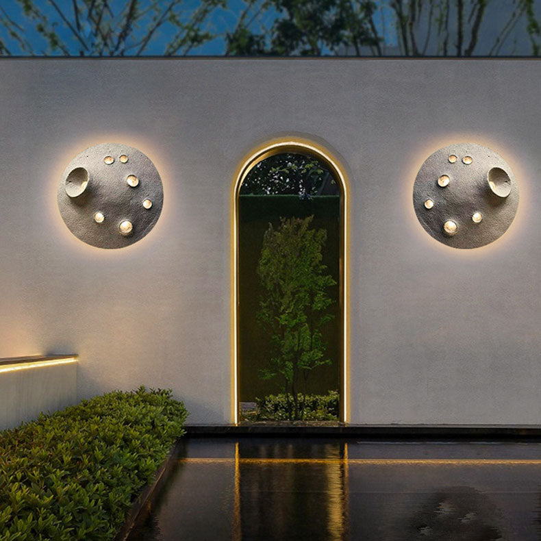 Creative Waterproof Lunar Concrete LED Wall Sconce Lamp