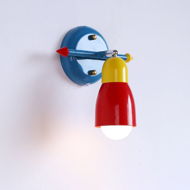 Creative Iron Arrow 1-Light Rocker Arm Wall Sconce Lamp