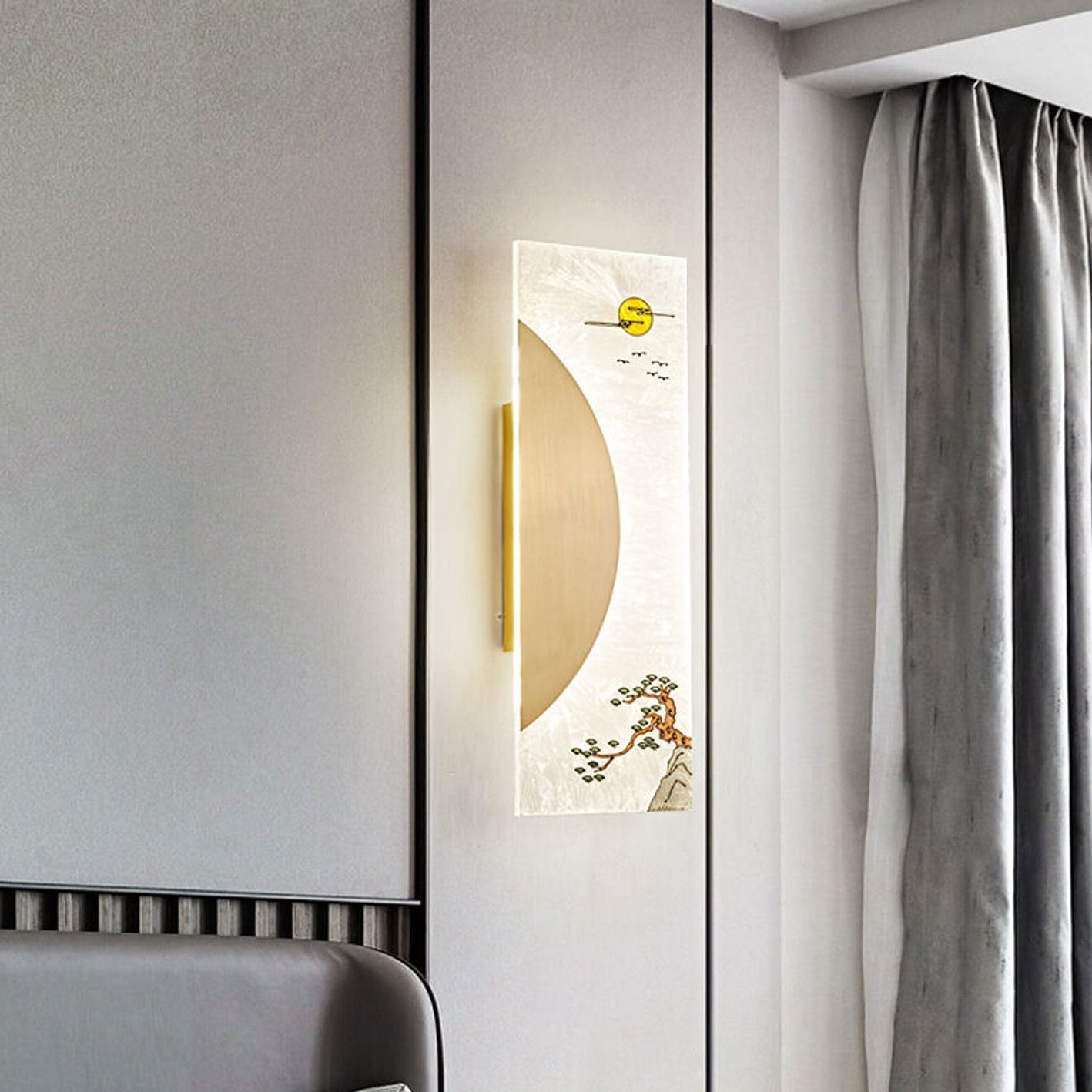 New Copper Ultra Thin Mural Design LED Wall Sconce Lamp