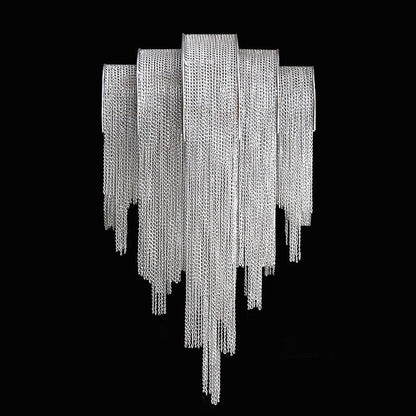 Iron Aluminum Tassel Chain 2/4 Light Wall Sconce Lamp