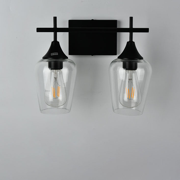 Traditional Wine Glass Iron 2/3 Light Wall Sconce Lamp