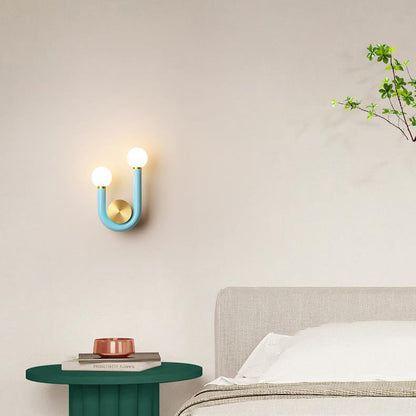 U-Shape Iron Aluminium Acrylic LED Wall Sconce Lamp