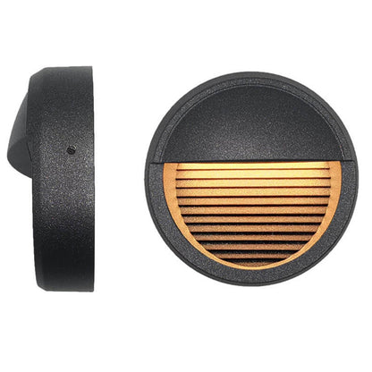 Round Aluminum LED Outdoor Stair Enclosure Step Light