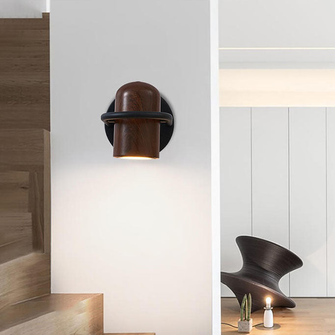 Personality Wrought Iron Cylinder LED Wall Sconce Lamp