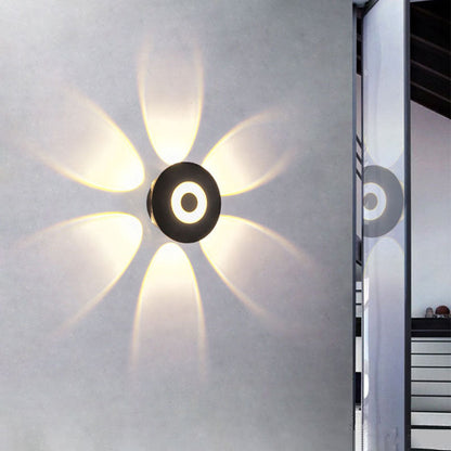 Scandinavian Aluminum Round Shade LED Wall Sconce Lamp