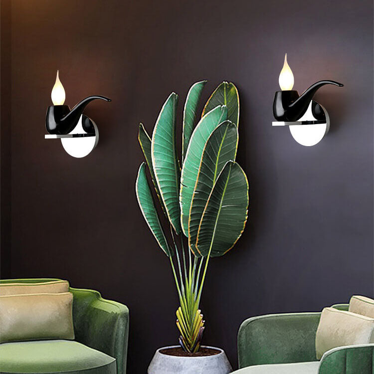 Creative Pipe Resin Hardware 1-Light Wall Sconce Lamp