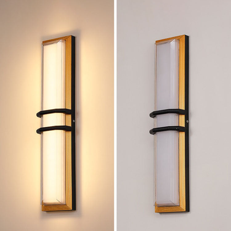 Aluminum Acrylic Shade LED Waterproof Wall Sconce Lamp