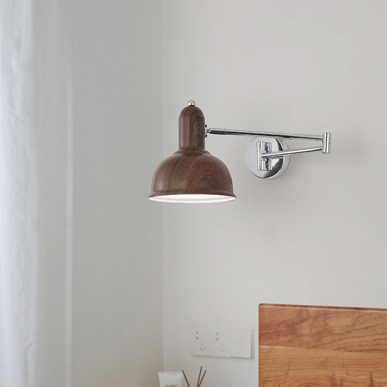Scandinavian Adjustable Arm 1-Light Wall Sconce Lamp