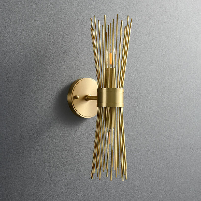Luxury Copper Branch Column 1/2 Light Wall Sconce Lamp
