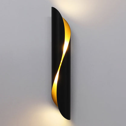 Nordic Strip Spiral Iron 2-Light Wall Sconce Lamp