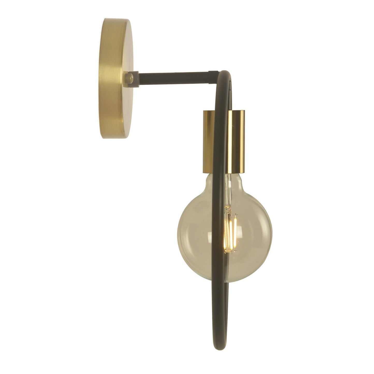 Nordic Circle Round Iron 1-Light Wall Sconce Lamp