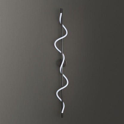 Copper-Plated Curve Long Bar Copper LED Wall Sconce Lamp