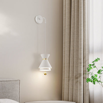 Scandinavian Bell Iron Aluminum LED Wall Sconce Lamp