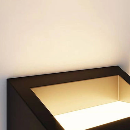 Solar Stainless Steel Acrylic LED Outdoor Wall Sconce Lamp