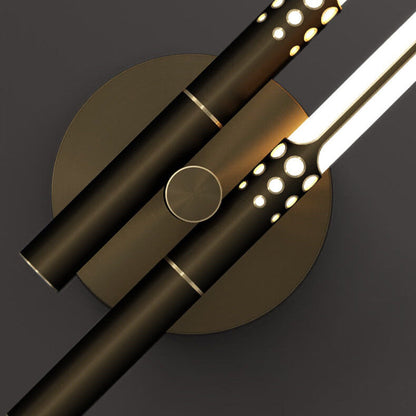 Light Luxury Cylindrical All-copper LED Wall Sconce Lamp