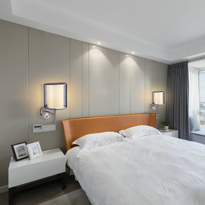 Minimalist Cylinder Iron Gauze 1-Light Wall Sconce Lamp