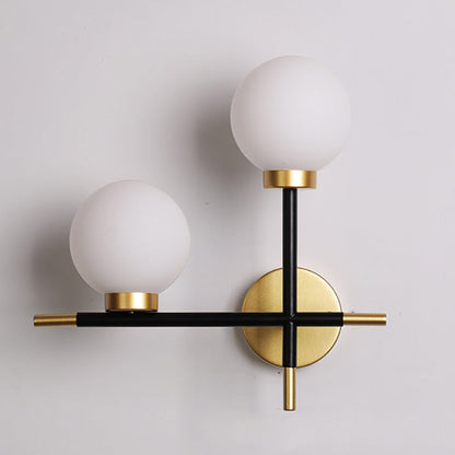 Simplicity Bean Molecular Glass 2-Light Wall Sconce Lamp