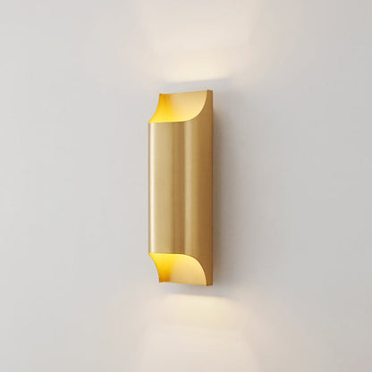 Simplicity Full Copper Column 2-Light Wall Sconce Lamp
