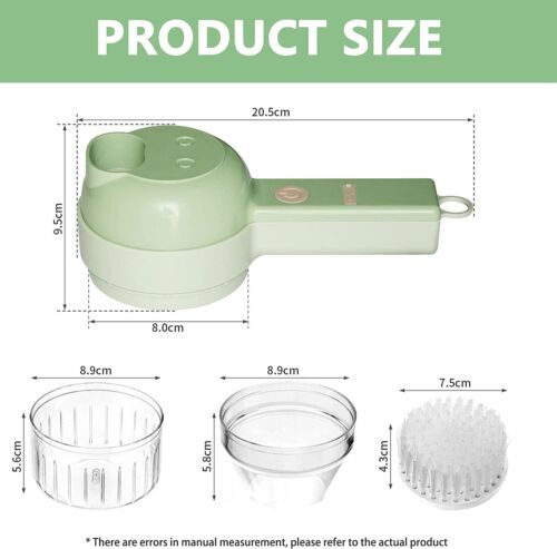 4-in-1 Electric Food Cutter and Chopper