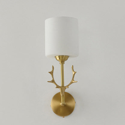 Scandinavian Antler Copper 1-Light Wall Sconce Lamp
