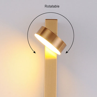Hardware Acrylic Rotatable Round Shade LED Wall Sconce Lamp