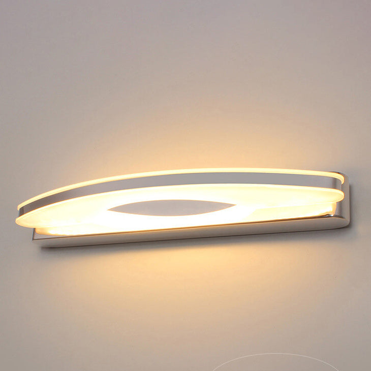 Acrylic Curved LED Mirror Front Light Wall Sconce Lamp