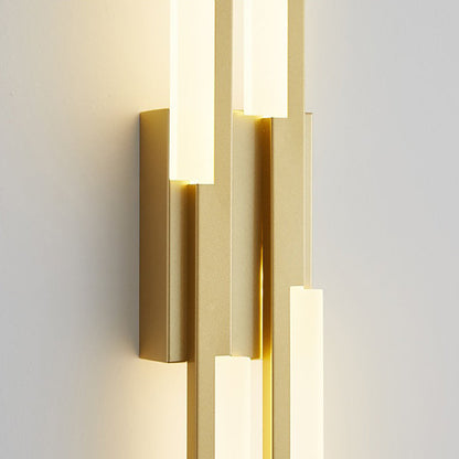 Minimalist Vertical Bar Acrylic Iron LED Wall Sconce Lamp