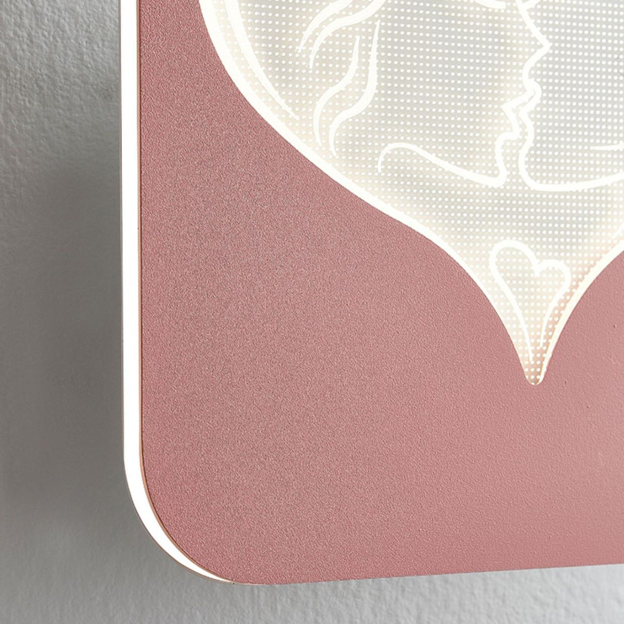 Simplicity Clover Square Love Heart LED Wall Sconce Lamp