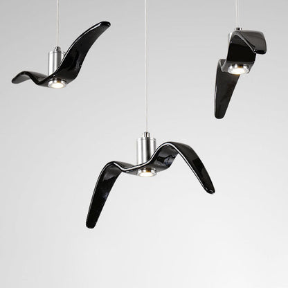 Contemporary Nordic Personality Wrought Iron Seagull LED Pendant Light For Living Room