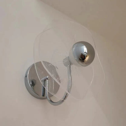 Nordic Acrylic Flower Shade Hardware LED Wall Sconce Lamp