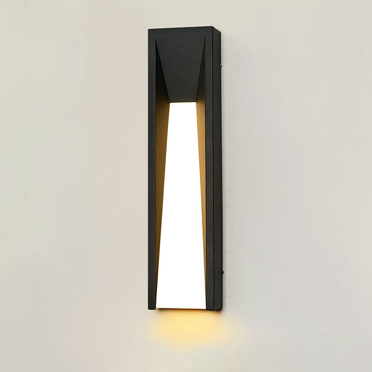 Waterproof Steel Cuboid Acrylic Shade LED Wall Sconce Lamp