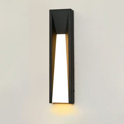 Waterproof Steel Cuboid Acrylic Shade LED Wall Sconce Lamp