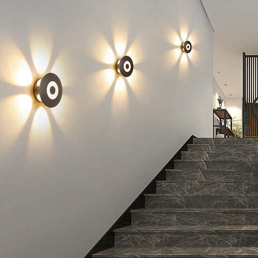 Aluminum Flower Row Lighting Effect LED Wall Sconce Lamp