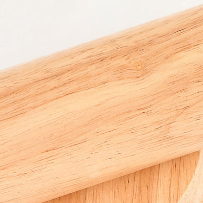 Japanese Rubber Wood Cylinder LED Wall Sconce Lamp