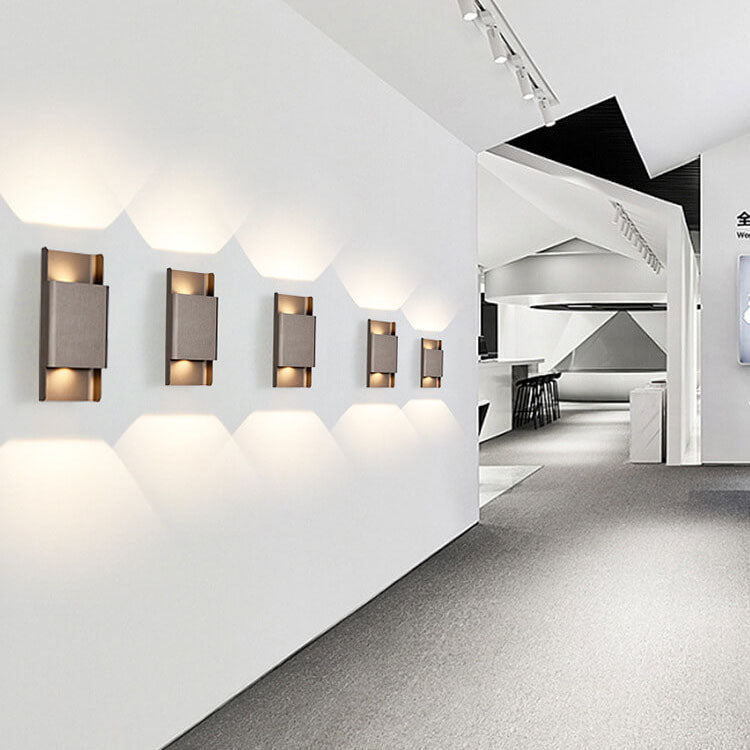 Rectangular Double-headed Aluminum LED COB Wall Sconce Lamp